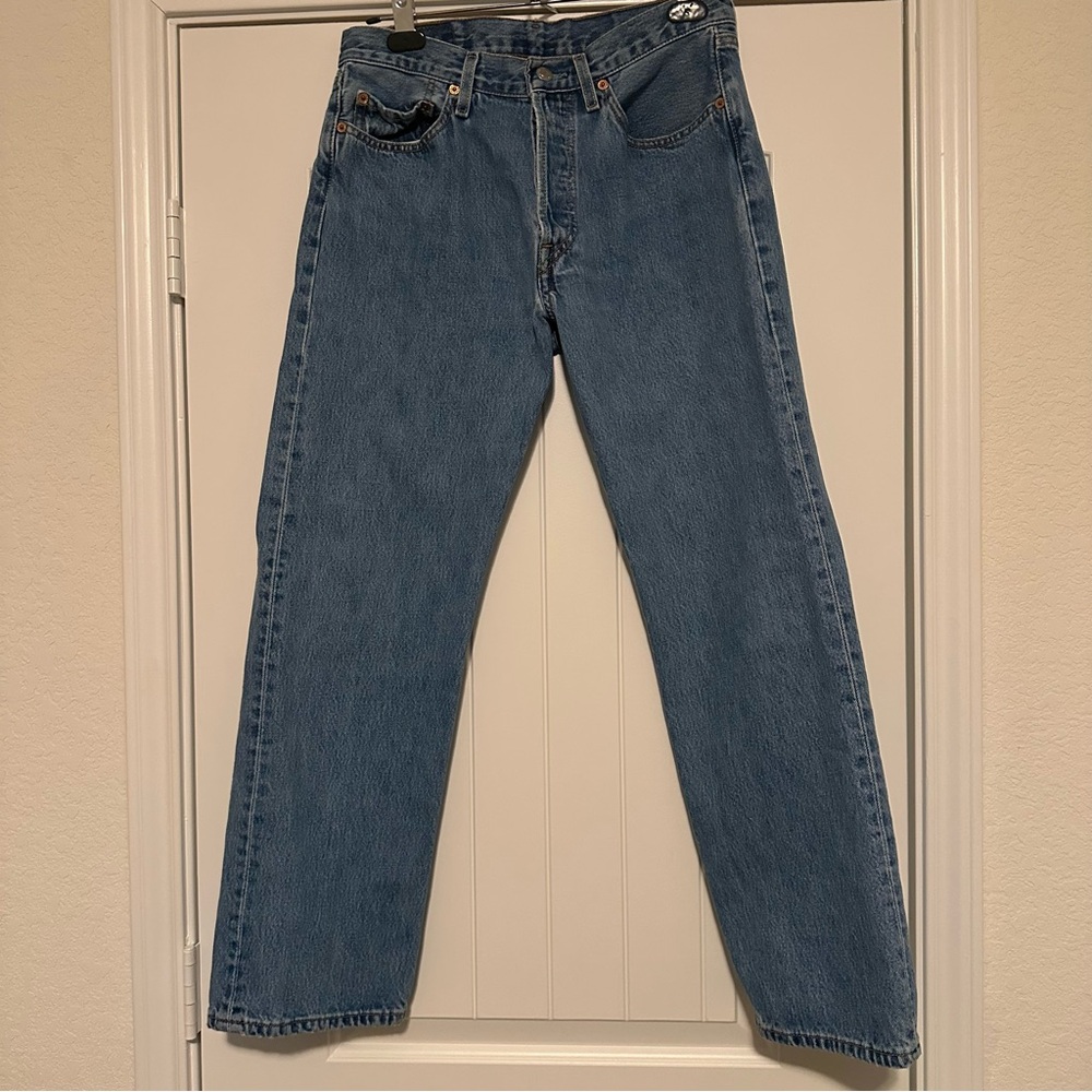 Levi’s 501 Men’s Button Fly Denim Blue Jeans Made in South Africa Size 32x30